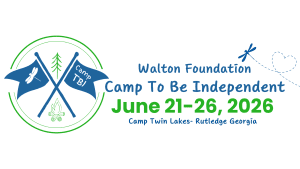 Walton Foundation Camp to be independent logo in blue and green